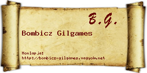Bombicz Gilgames névjegykártya